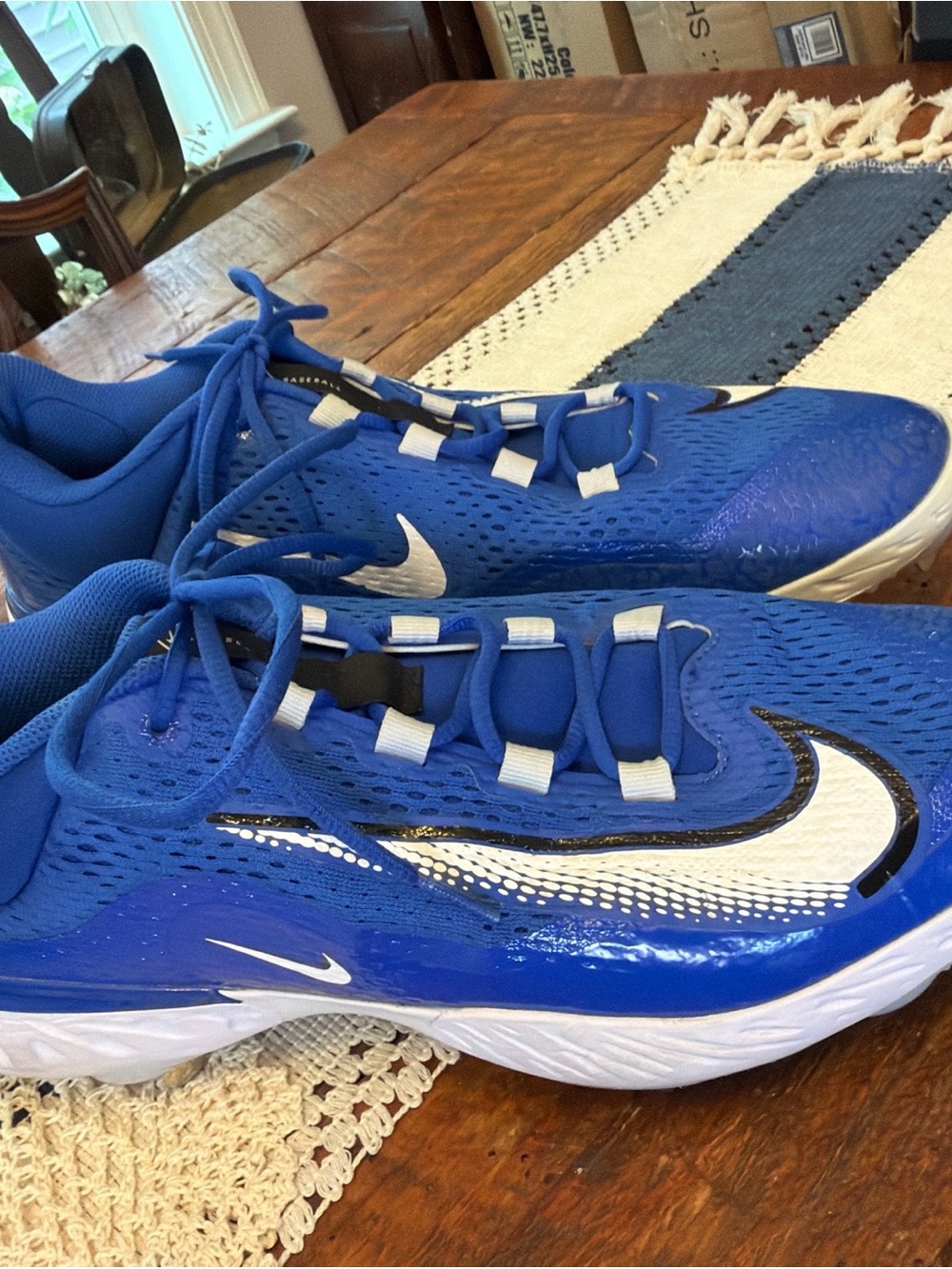 Nike Blue, White & Black react baseball cleats - Picture 3 of 7